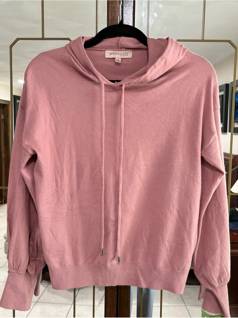 Philosophy Pink Hooded Sweater